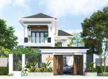 Biệt thự 2 tầng chữ L kiểu nhà như thế nào? Ưu điểm ra sao?