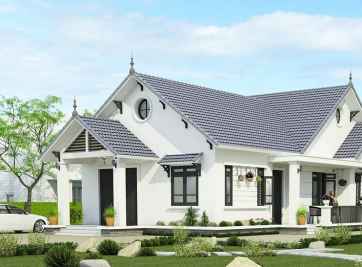 Ưu nhược điểm của nhà mái thái. Biệt thự nhà vườn 1 tầng mái thái