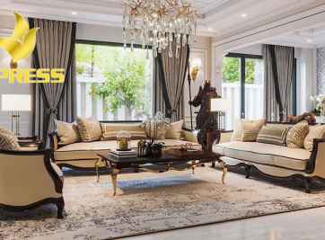 Những mẫu thiết kế nội thất biệt thự Tân cổ điển