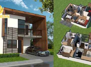 Tổng hợp những mẫu biệt thự mini 2 tầng 80m2 hot nhất