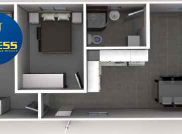 Top 3 mẫu nhà ống 1 tầng 2 phòng ngủ được ưa chuộng nhất 2021