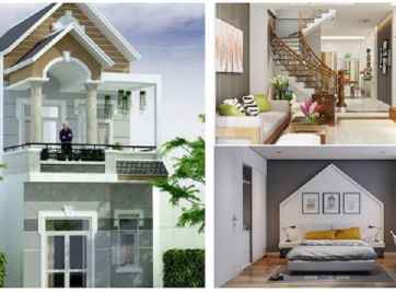 Tổng hợp nhà ống 2 tầng mái Thái đẹp nhất năm 2021