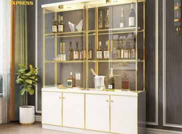 Tham khảo các kiểu thiết kế tủ rượu bằng nhôm kính đẹp