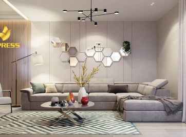 Hướng dẫn treo gương hợp phong thủy trong phòng khách