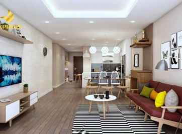 Mách bạn những kiểu thiết kế phòng khách liền bếp hot nhất hiện nay