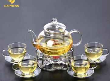 Kinh nghiệm trang trí không gian sống với ấm trà thủy tinh