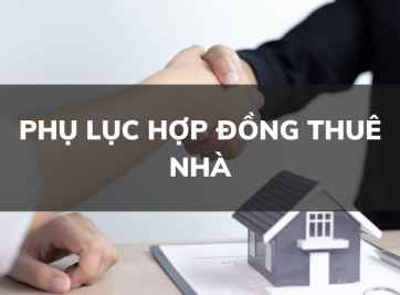 Mẫu văn bản phụ lục hợp đồng cho thuê nhà mới nhất 