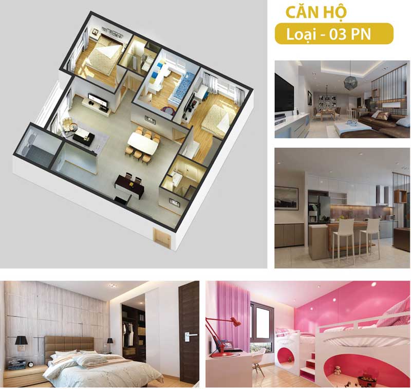 căn 3 phòng gold view quận 4