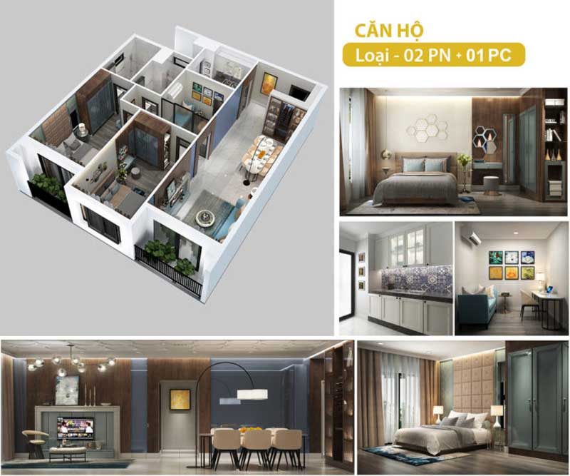 nội thất hoàn thiện căn hộ hà đô centrosa garden