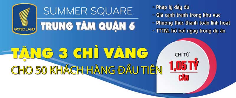 chung cư summer square chỉ từ 1.05 tỷ