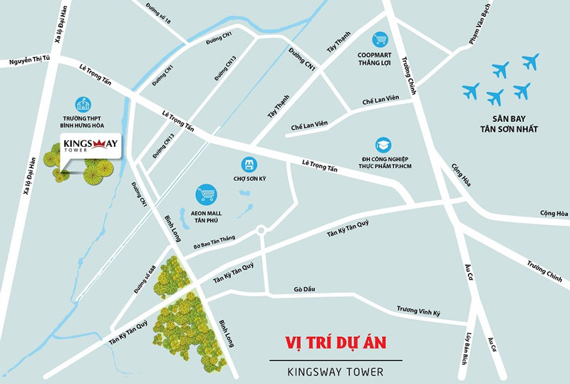 vị trí kingsway tower