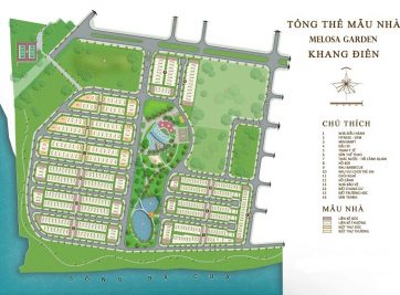 Mặt bằng tổng quan của dự án Melosa Garden quận 9