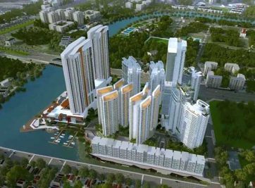 Hàng loạt căn hộ được xây lên tại dự án bất động sản quận 7