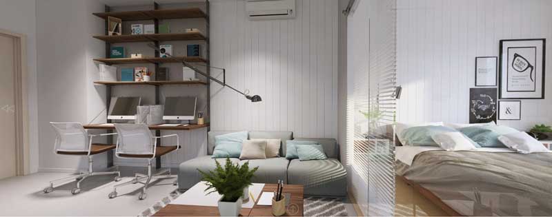 thiết kế Căn hộ Officetel Millennium Masteri