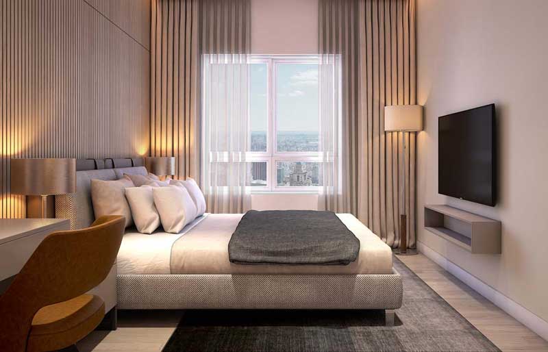 Phòng ngủ dự án căn hộ Hausneo