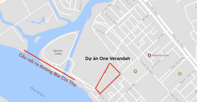 vị trí dự án One Verandah