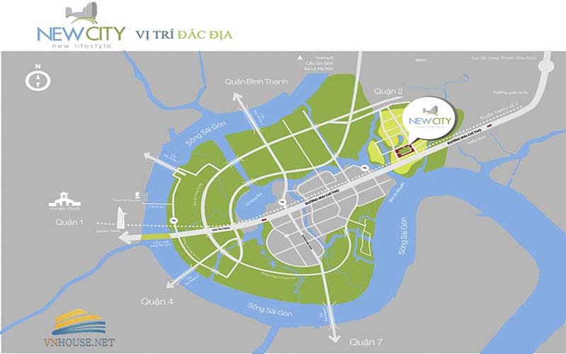 Vị Trí New City Thủ Thiêm Thuận Việt