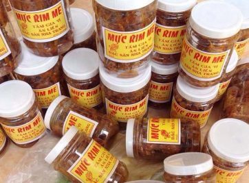 Mực rim me - món ăn không thể thiếu khi đi biển Đà Nẵng