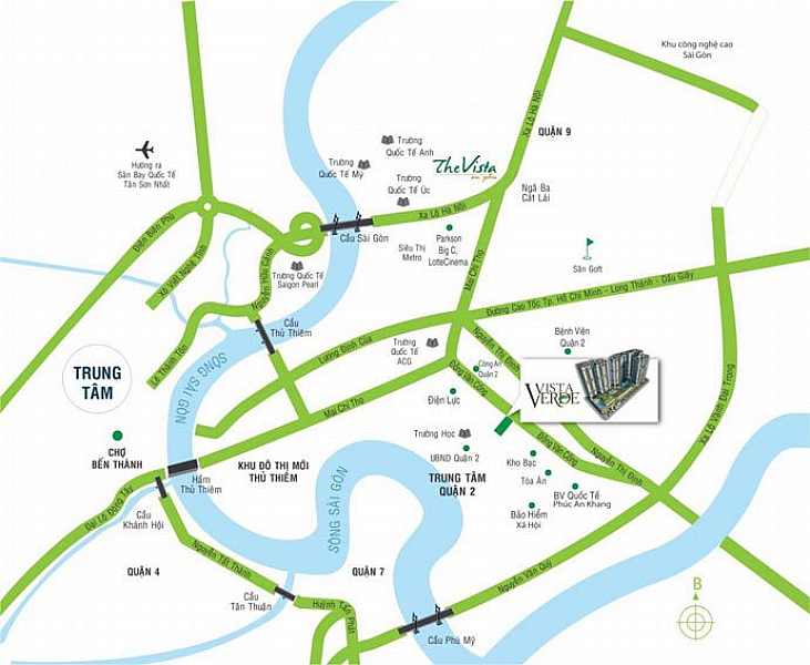 Vista Verde lựa chọn cho mình vị trí tọa lạc tại phía Đông Sài Gòn