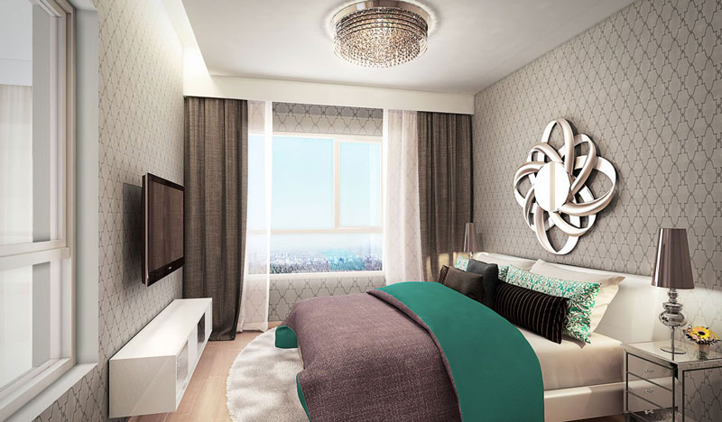 Phòng ngủ lớn căn hộ Duplex Vista Verde Quận 2