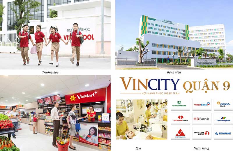 tiện ích dịch vụ hoàn hảo chỉ có tại dự án biệt thự Vincity Vingroup Quận 9