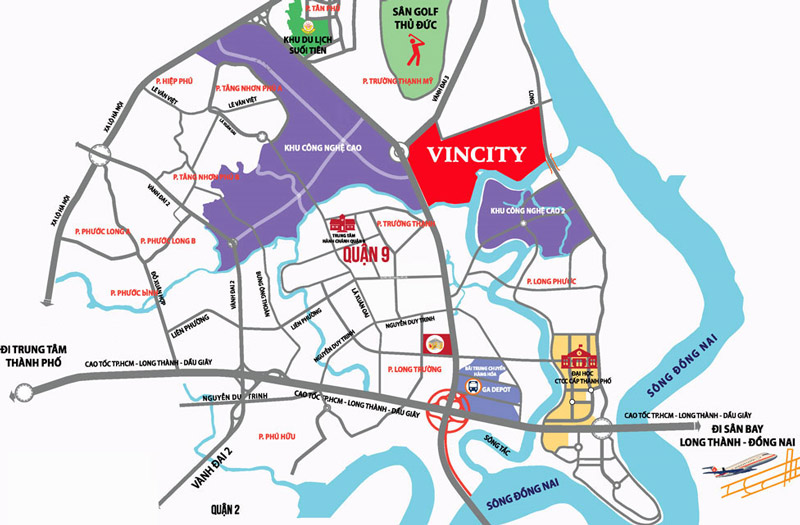 vị trí shophouse vincity quận 9