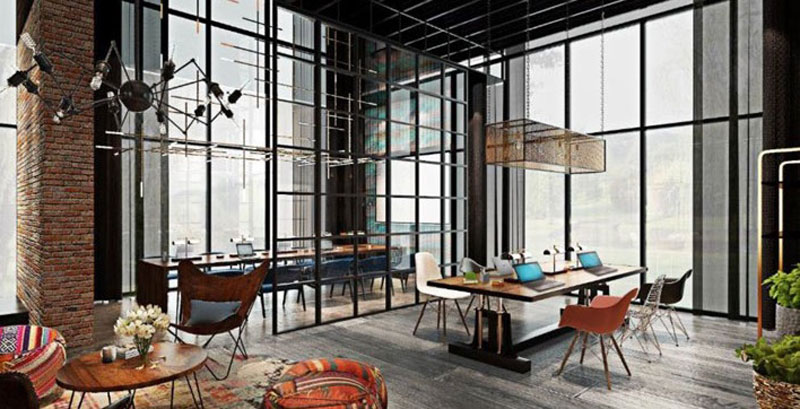 Không gian làm việc chung tại căn hộ chung cư Delasol Quận 4