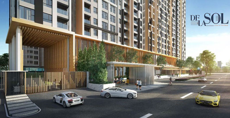 Sảnh đón tại dự án Delasol Capitaland Quận 4