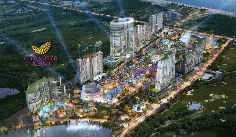 vị trí tòa Coco Música Resort
