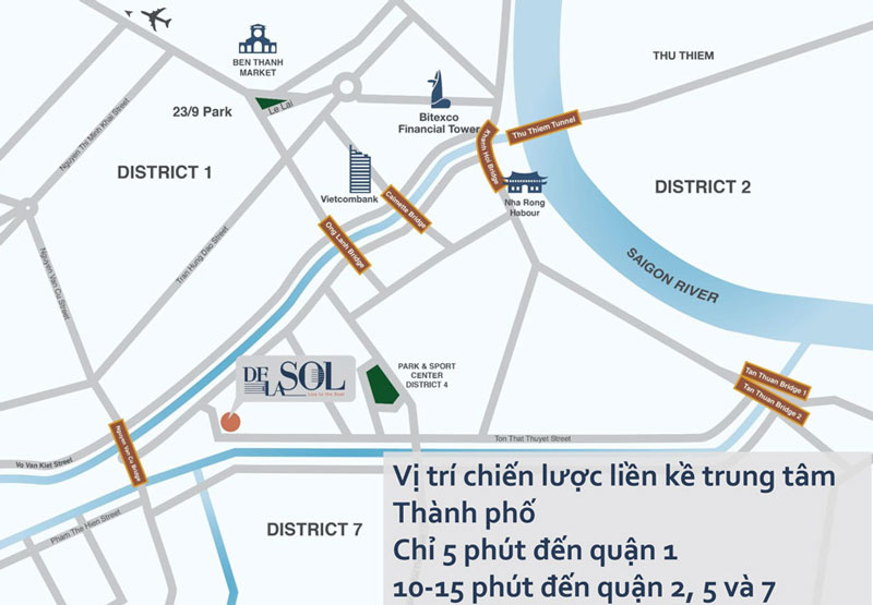 Vị trí dự án De La Sol Capitaland Q4