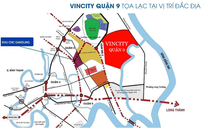 Vị trí dự án Vincity Grand Park Quận 9