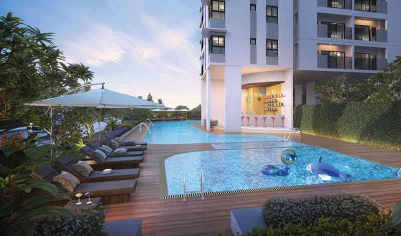 Hồ bơi ngoài trời cao cấp tại dự án chung cư Hausbelo Hồ bơi ngoài trời cao cấp tại dự án chung cư Hausbelo