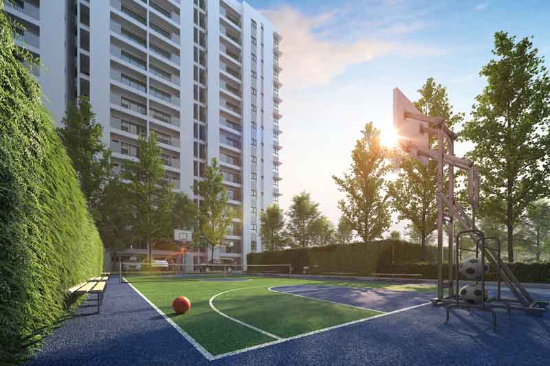 Sân thể thao và thể dục ngoài trời trong dự án khu căn hộ Hausbelo Quận 9 Sân thể thao Hausbelo Quận 9