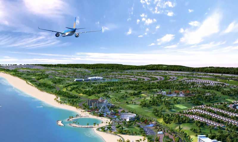 Phối cảnh tổng thể quần thể dự án khu đô thị Novaworld tại Phan Thiết