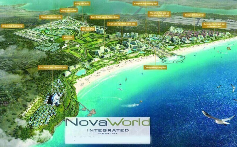 Mặt bằng tổng thể dự án Novaland Novaworld Phan Thiết