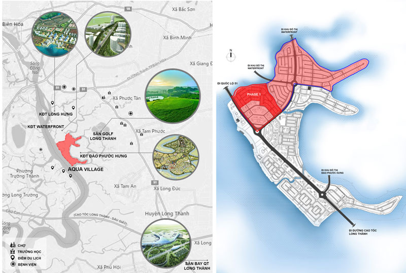 Liên kết vùng thuận tiện từ dự án Aqua City Novaland Long Hưng Đồng Nai