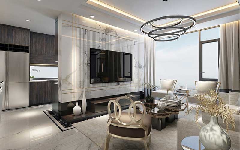 Nội thất căn hộ Sunshine Thủ Thiêm vô cùng đẳng cấp và xa hoa