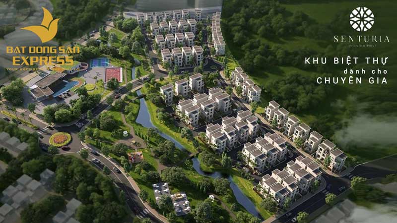 Kiến trúc thiết kế tổng thể dự án khu biệt thự cao cấp Senturia đường Lê Văn Việt Quận 9