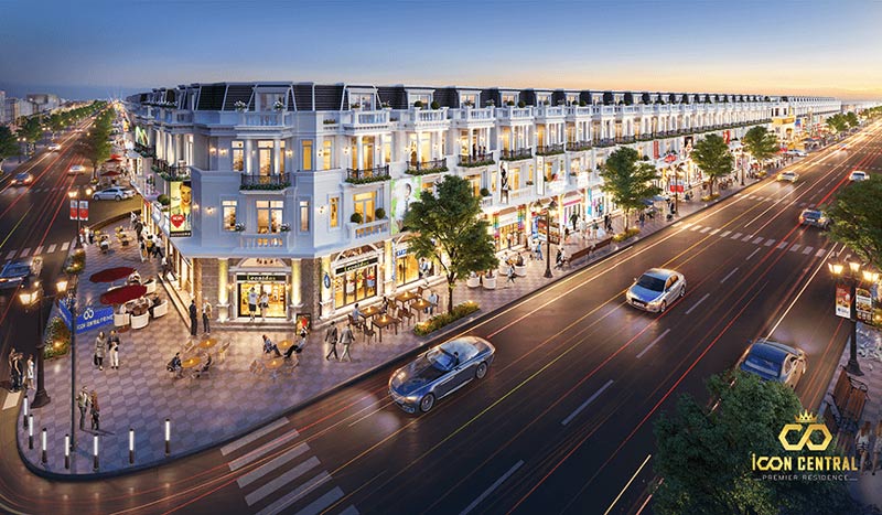 Gần 500 sản phẩm nhà phố Townhouse và Shophouse thương mại với đa dạng với thiết kế hiện đại đã đem đến nhiều sự hài lòng cho khách hàng khi đến với Icon Central Bình Dương