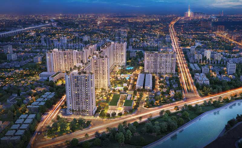 Phối cảnh tổng thể dự án căn hộ Picity High Park Thạnh Xuân Quận 12